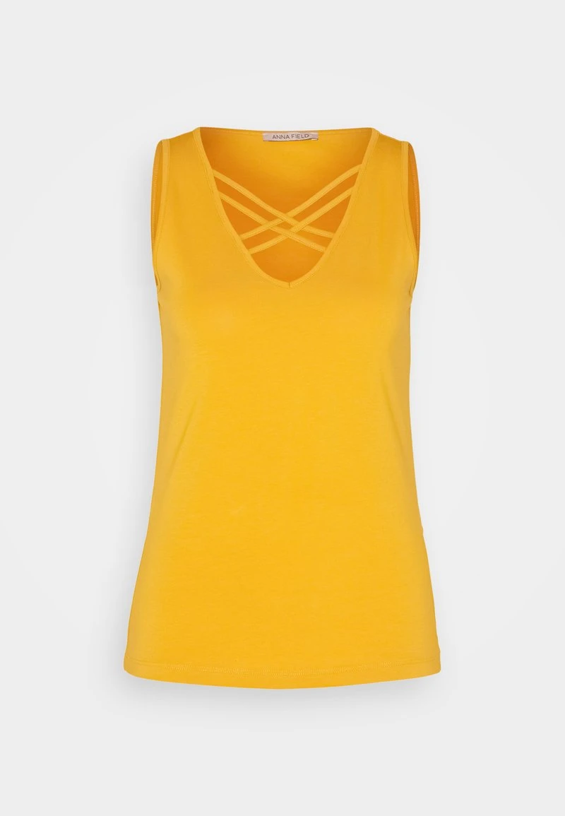 Anna Field Top - Dark Yellow – Bild 5