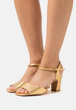 Anna Field LEATHER - Riemensandalette - Gold