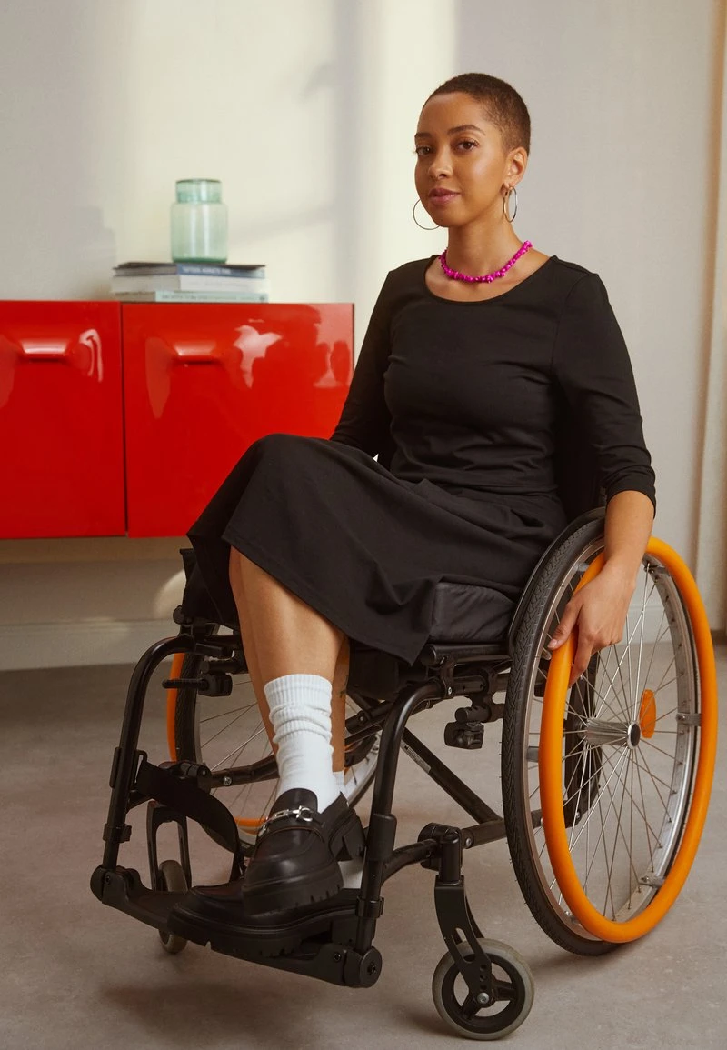 Anna Field Jerseykleid - Black – Bild 3