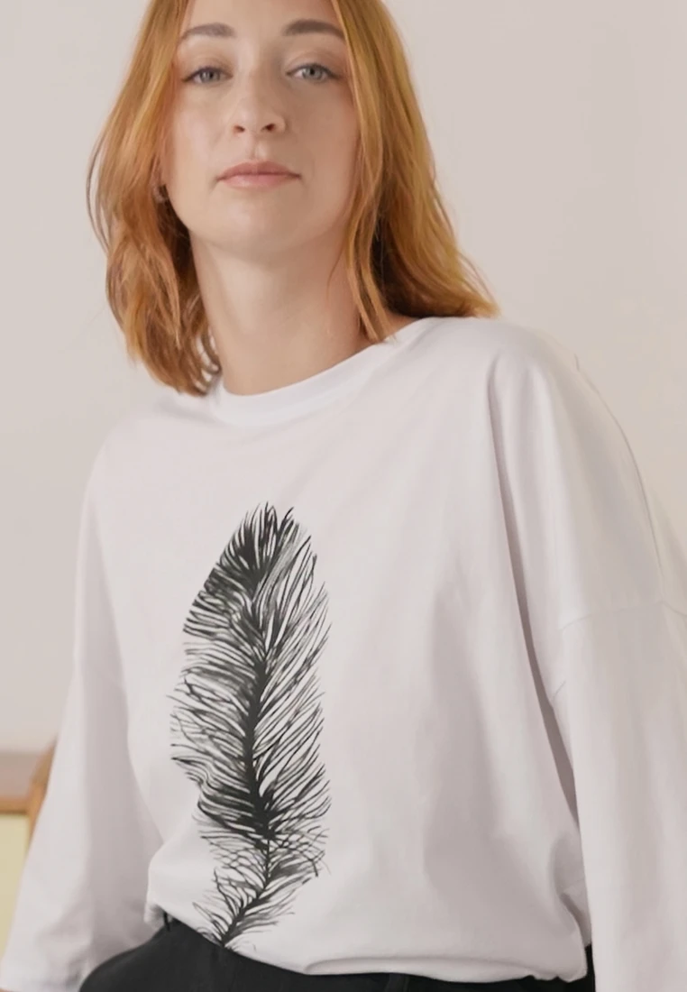 Anna Field T-Shirt Print - White – Bild 2