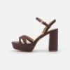 Anna Field Plateausandalette - Dark Brown