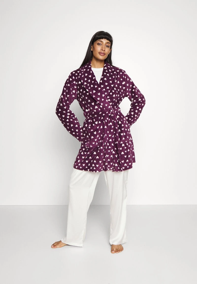 Anna Field Bademantel - Dark Red/beige – Bild 2