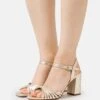 Anna Field LEATHER - High Heel Sandalette - Gold