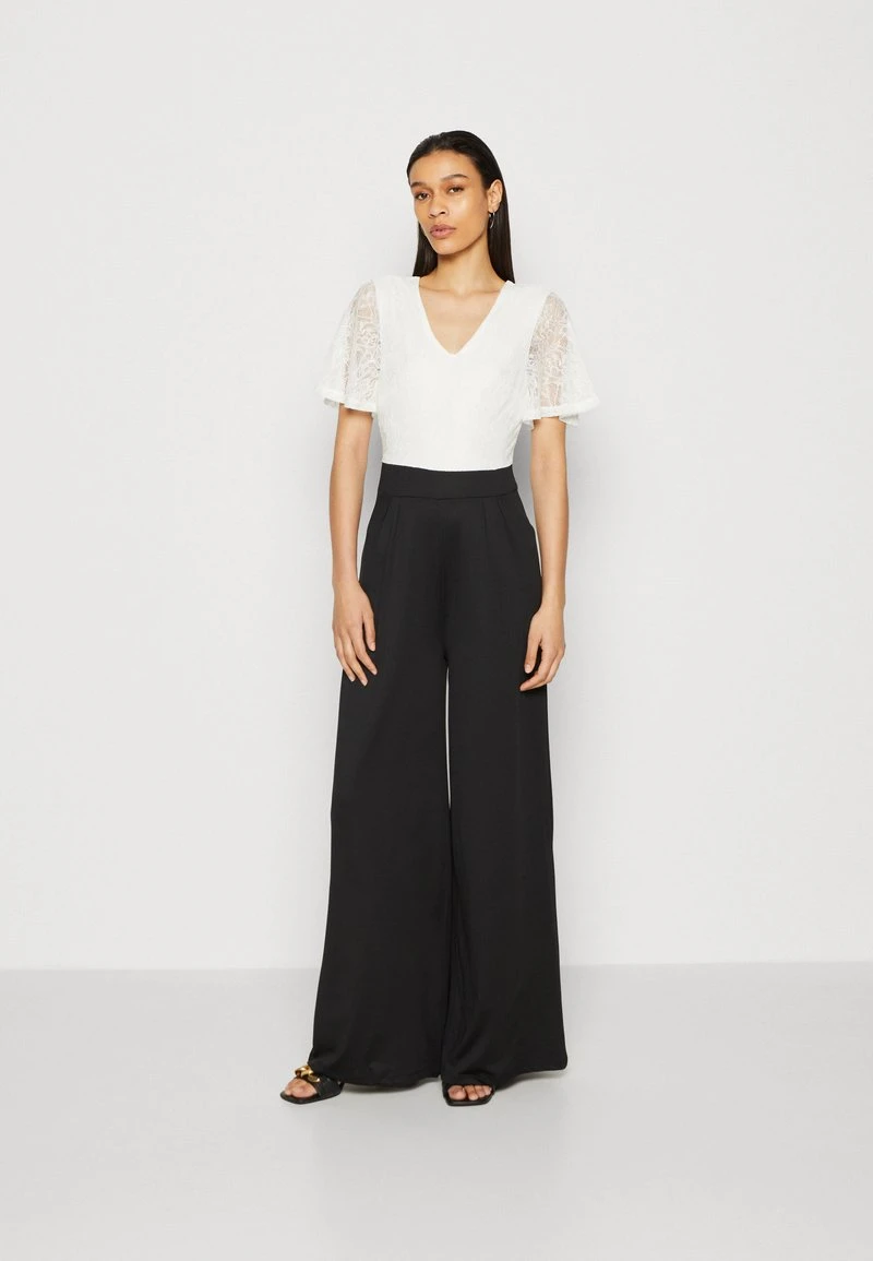 Anna Field Jumpsuit - White/black