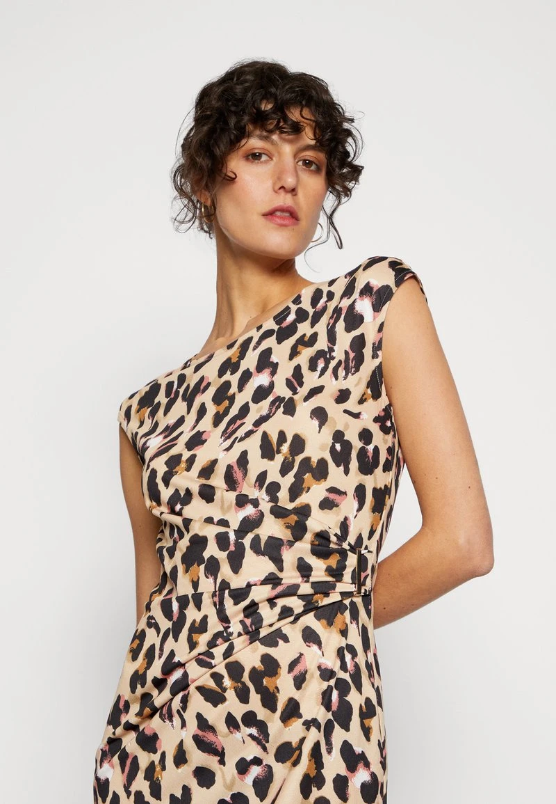 Anna Field Jerseykleid - Black/beige/multi-coloured – Bild 4