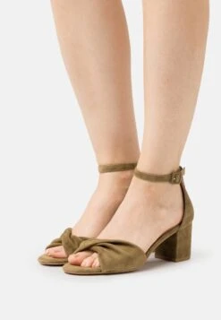 Anna Field LEATHER - Riemensandalette - Khaki