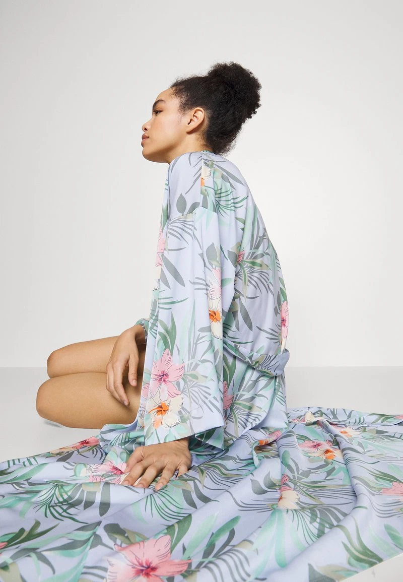 Anna Field FLORAL ROBE - Bademantel - Blue – Bild 4