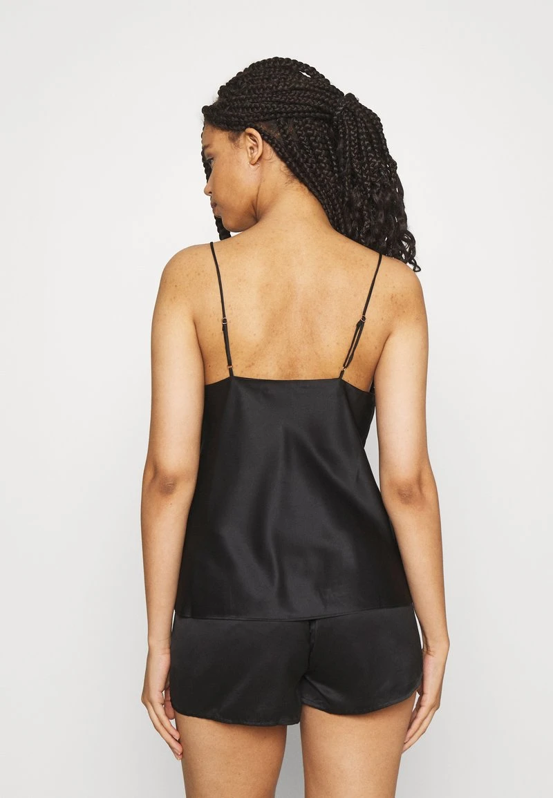 Anna Field SIMPLE SATIN SHORT SET - Nachtwäsche Set - Black – Bild 3