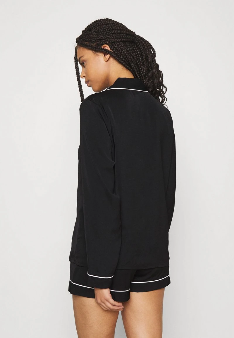 Anna Field AMANDA LONG SLEEVE SHORT SET - Nachtwäsche Set - Black – Bild 3