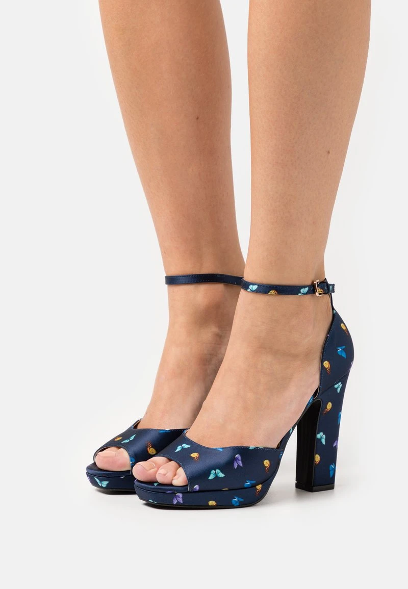Anna Field Plateausandalette - Dark Blue