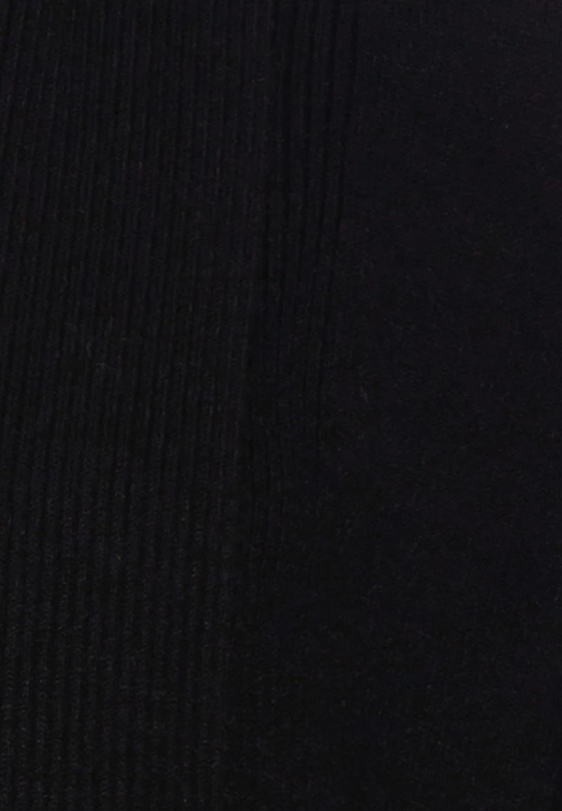 Anna Field RIBBED FOLD COLLAR - Strickjacke - Black – Bild 3