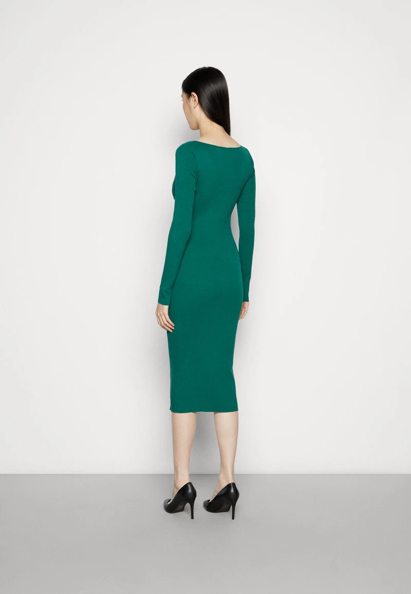 Anna Field V AUSSCHNITT BODYCON MIDI STRICKKLEID - Etuikleid - Green – Bild 3