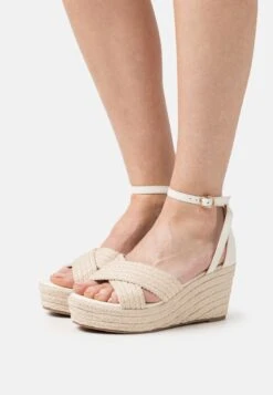 Plateausandalette - Beige