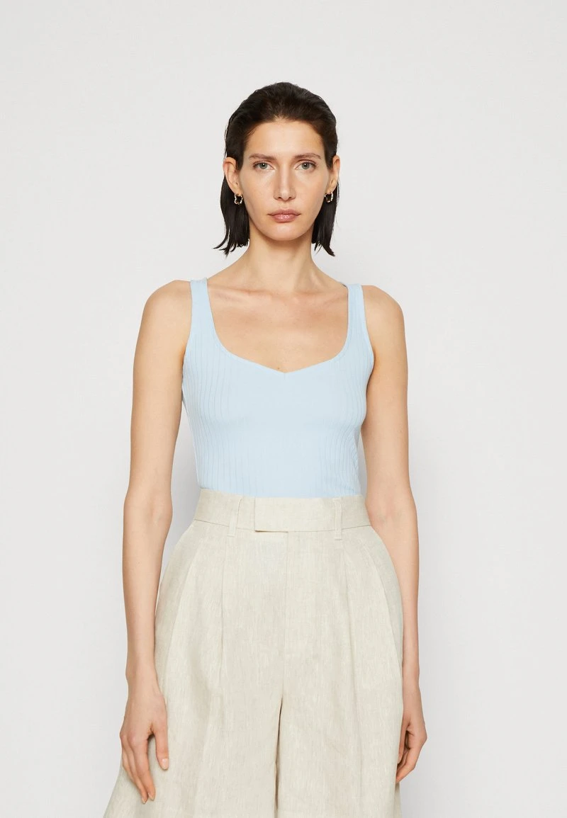 Anna Field Top - Light Blue