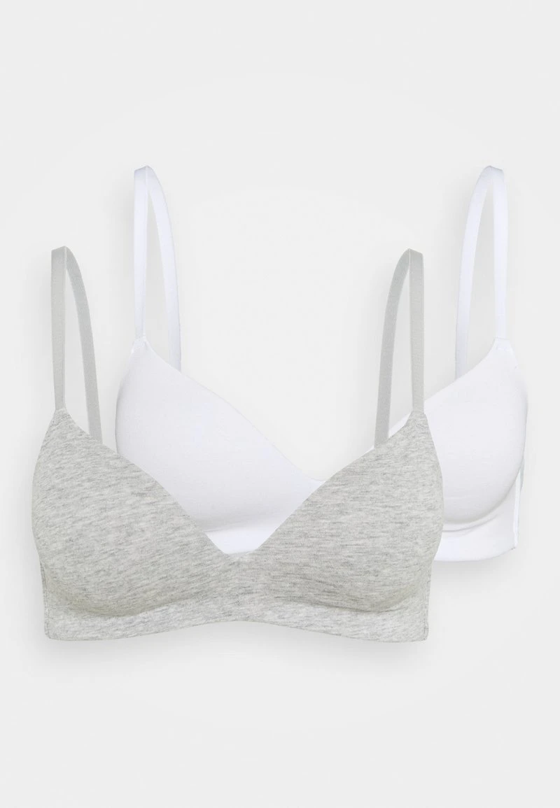 Anna Field 2PP GEORGIA BRA - T-Shirt BH - Grey/white – Bild 5