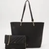 Anna Field SET - Shopping Bag - Black