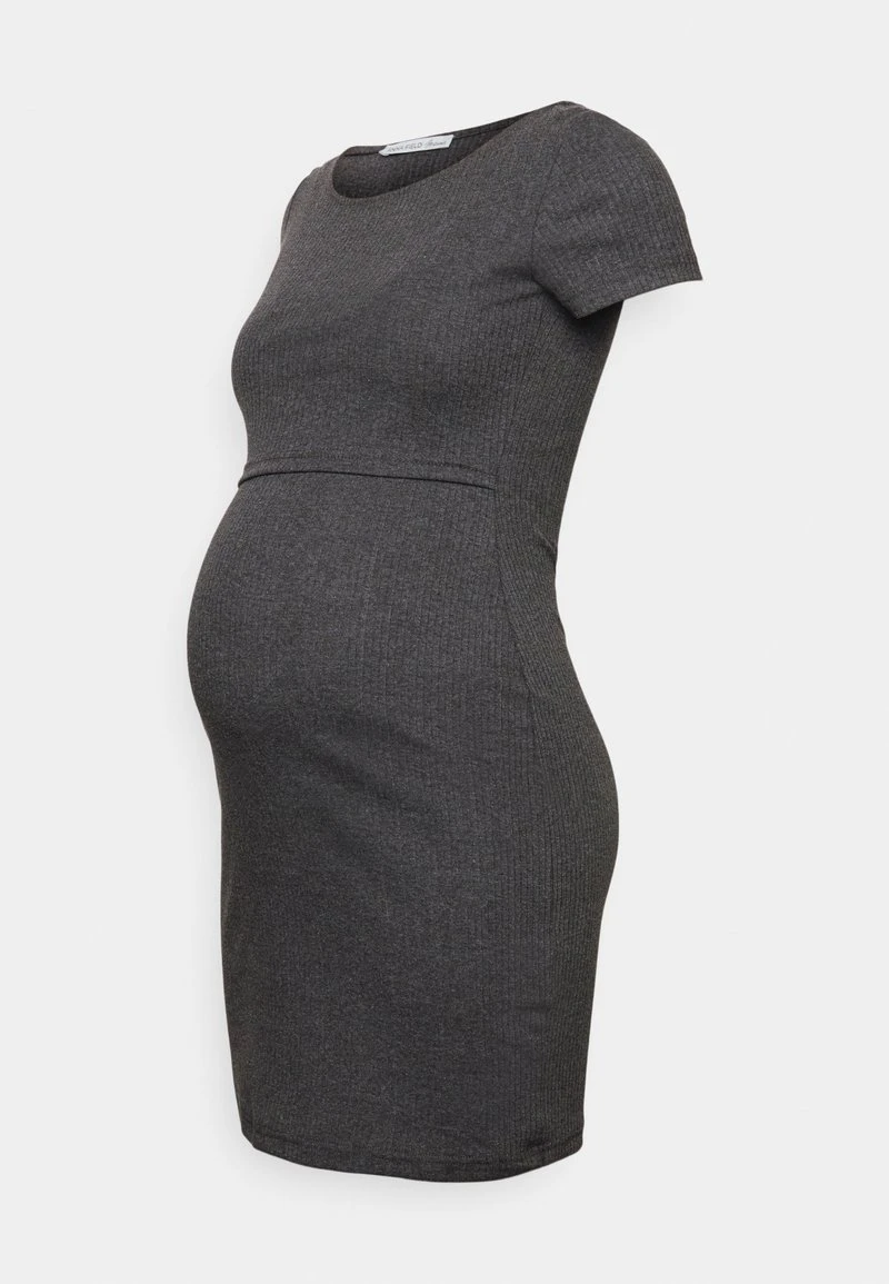 SHORT SLEEVES - Jerseykleid - Mottled Dark Grey – Bild 5
