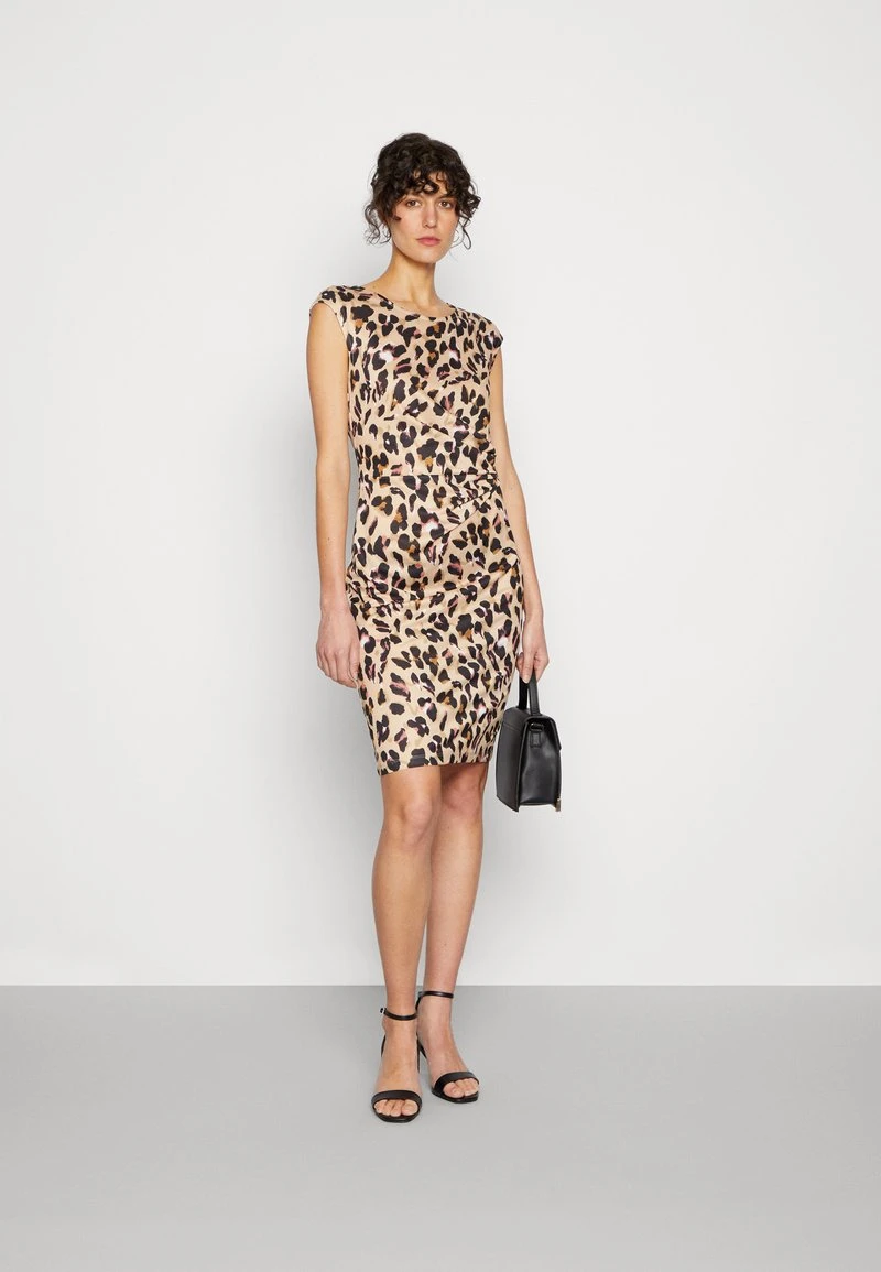 Anna Field Jerseykleid - Black/beige/multi-coloured – Bild 2