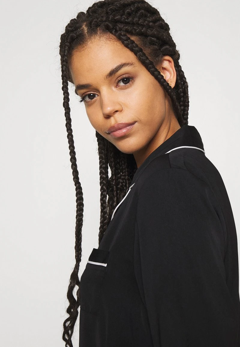 Anna Field AMANDA LONG SLEEVE SHORT SET - Nachtwäsche Set - Black – Bild 4