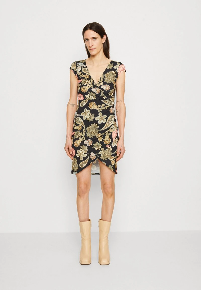 Anna Field Jerseykleid - Black/multi Coloured