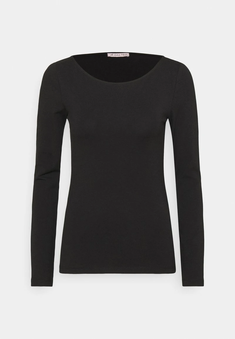 Anna Field 2 PACK - Langarmshirt - Black/mottled Grey – Bild 2