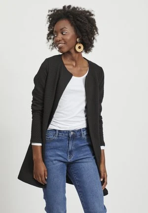 Anna Field RIBBED FOLD COLLAR - Strickjacke - Black – Bild 6