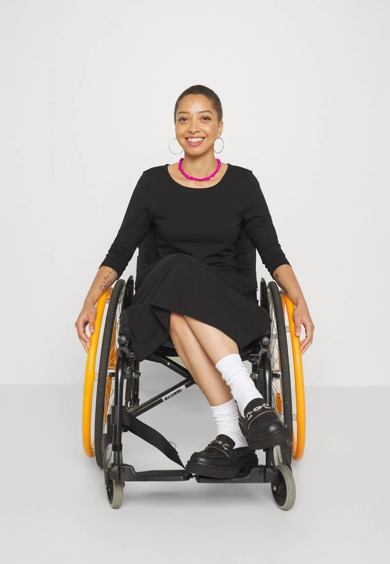 Anna Field Jerseykleid - Black – Bild 6