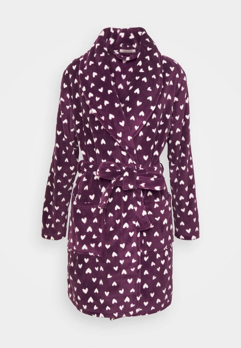 Anna Field Bademantel - Dark Red/beige – Bild 4