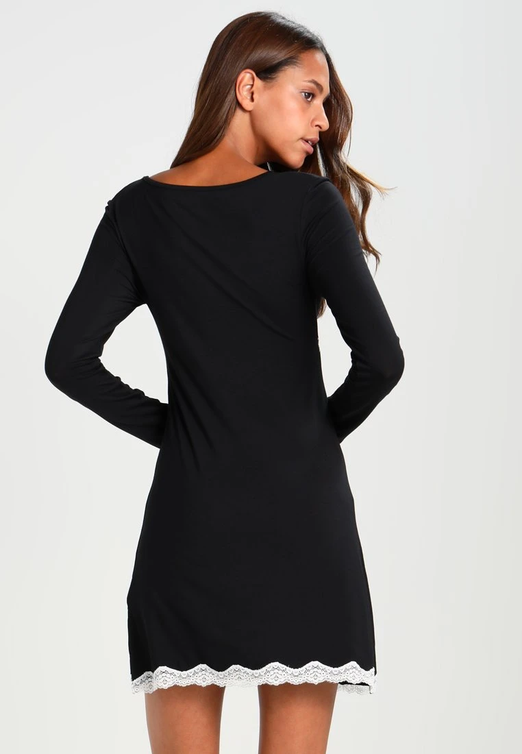 Anna Field HEIDI LONG SLEEVES VISCOSE NIGHTDRESS - Nachthemd - Black – Bild 3