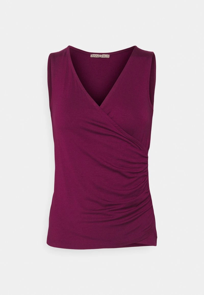 Anna Field Top - Dark Red – Bild 4