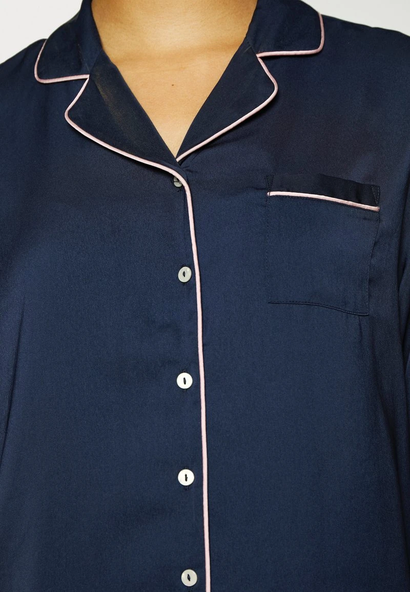 Anna Field AMANDA LONG SLEEVE SHORT SET - Nachtwäsche Set - Dark Blue – Bild 6