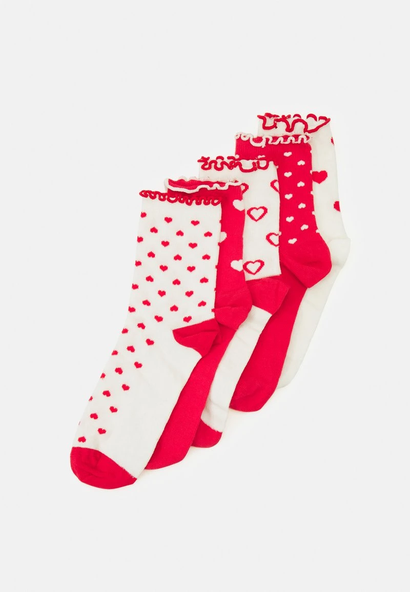 Anna Field 5 PACK - Socken - White/red – Bild 4